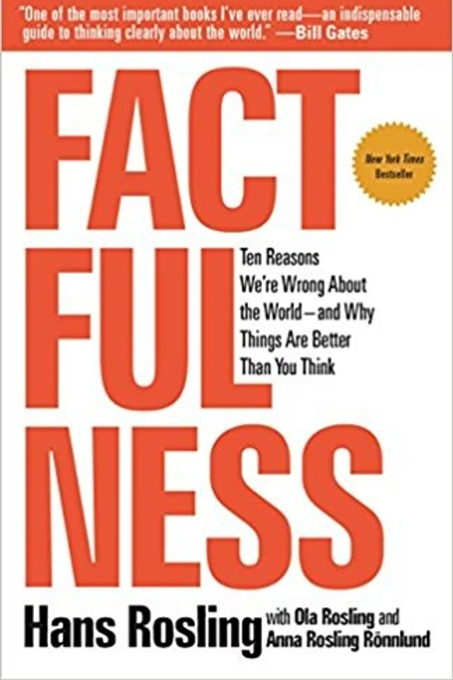 Cover of Factfulness by Hans Rosling